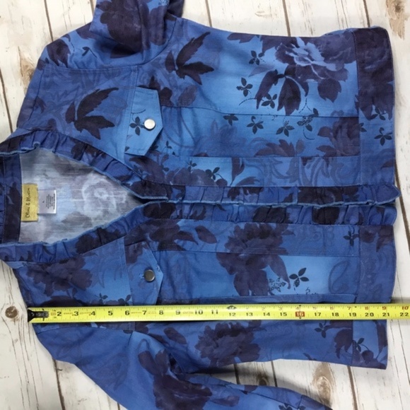 Floral Print Denim Jean Jacket by Olivia & Martin - Picture 8 of 8